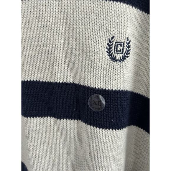 NWT Chaps (XL) Kent Arrow HTR Blue Striped Pullover Sweater Men's XL - Picture 9 of 9